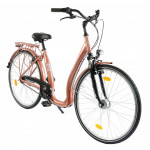 Mestský bicykel 28" 7 prevodový SPRICK Zündapp s nízkym nástupom hliníkový rám: 18" Medená